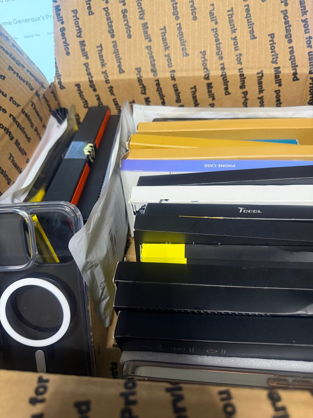 Mystery Box Of IPhone Cases Amazon Returns 25 plus cases